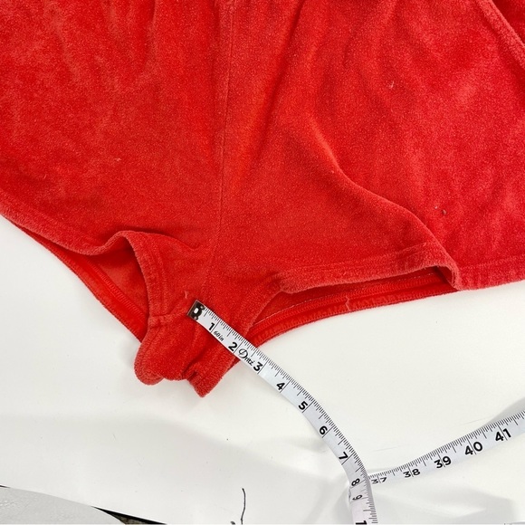OFFLINE by Aerie Summer Lights Terry Cropped T-Shirt & Short Set Red L/XL - Picture 5 of 15